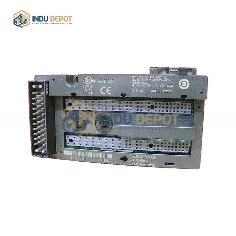 GE Fanuc IC200CHS003K Connector-Style I/O Carrier