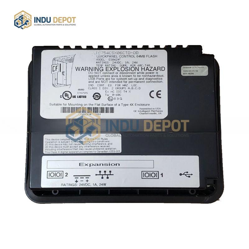 GE QuickPanel IC754CSX06CTD Control Panel for Automation - Image 3