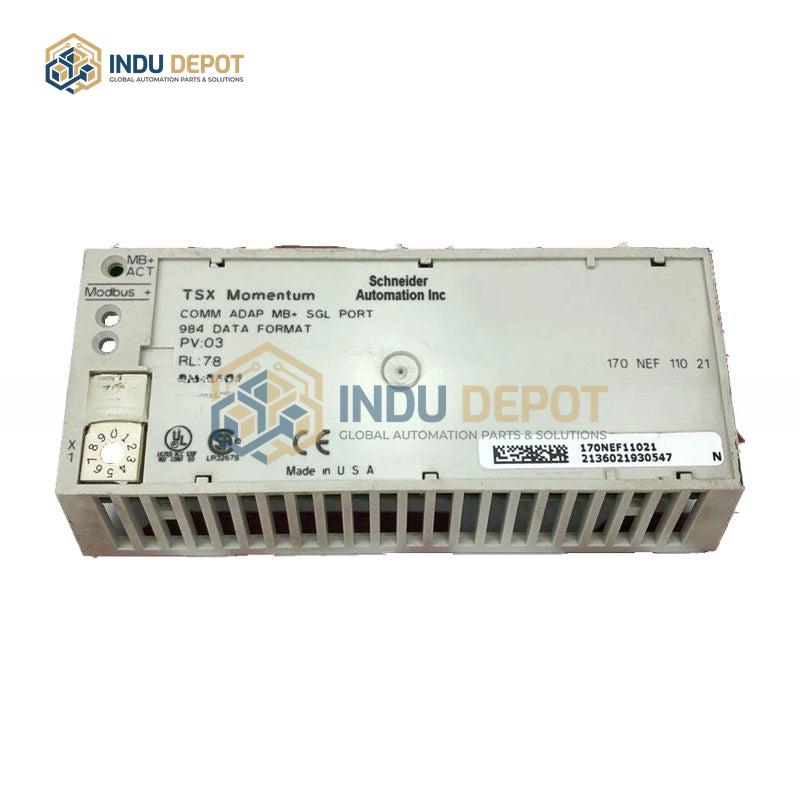 Schneider 170NEF11021 Modbus Interface for Momentum PLCs - Image 2